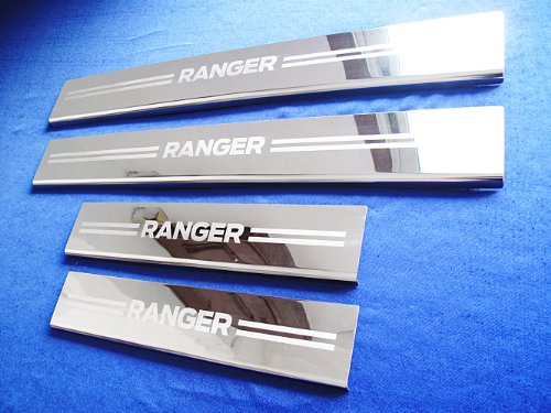 4 Doors Sill Scuff Plate Stainless Steel Ford Ranger Double - Import It All