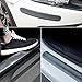 Universal Car Door Entry Guards Scuff Plate Protectors Paint Threshold Guard,Carbon Fiber Rubber Car Bumper Door Guard/Rear Bumper Guard Scratch Protection Strip 100% Waterproof(Width 2in,Long 9.8Ft)