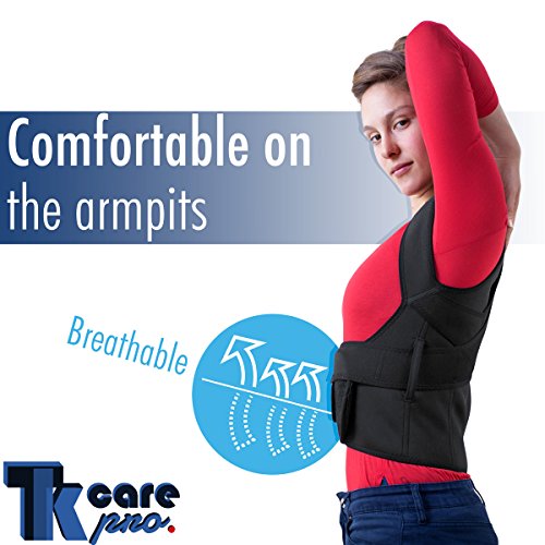 Back Brace Posture Corrector for Men and Women-The Ultimate and Best Fully Adjustable Support Brace - Improves Posture and Provides Lumbar Support - Lower and Upper Back Pain - S (24" - 28" Waist)) - Thumbnail 7