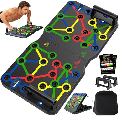 Tábua de flexão 30 em 2, tábua portátil para flexões, suporte multifuncional para homens e mulheres, equipamentos para o peito e braços para exercício e ginásio em casa