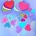 Ruisita 500 Pieces Foam Hearts Stickers Valentine's Day Conversation Hearts Stickers Self-Adhesive Glitter Heart Shaped Foam Stickers for Valentine's Day