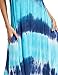 ROMWE Women's Tie Dye Sleeveless Spaghetti Strap Boho Long Maxi Dresses