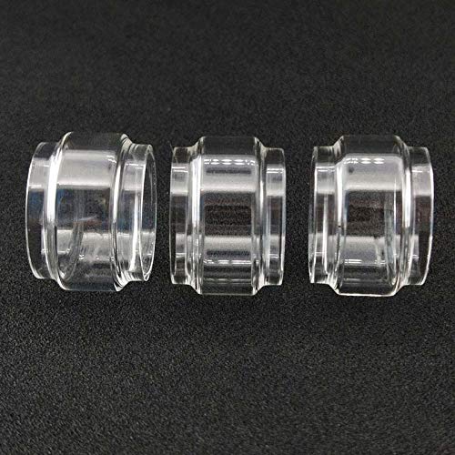 RUIYITECH 3PCS Replacement Bulb Bubble Straight Expansion Glass Tank Tube for OFRF Gear RTA Normal glass/Fatboy Glass (Fat-3.5-m-l)
