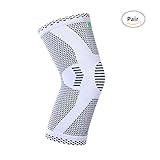 KANGDA Knee Brace for Basketball Volleyball Tennis Running Knee Brace Support Compression Sleeve For Arthritis Jumpers Meniscus Tear ACL MCL Joint Pain Relief Men and Women Single