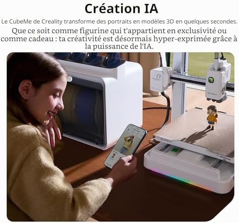 Creality SPARKX i7 Autofill Combo Imprimante 3D, modélisation Photo vers 3D, Impression Multicolore prête à l'emploi, nivellement Automatique, imprimante 3D FDM pour débutants