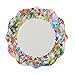 Talking Tables Floral Fiesta Large Colorful Disposable Plates, 12 count, for a Tea Party, Birthday or Luau Party