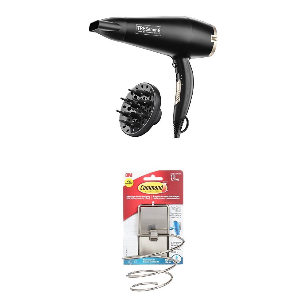 TRESemme 5543U Salon Professional Diffuser Dryer With Command Holder