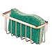 iDesign Gia Kitchen Sink Suction Holder for Sponges, Scrubbers, Soap, Kitchen, Bathroom, 6.75" x 2.5" x 2.5", Copper primary