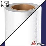 Avery White Silver Reflective Industrial Grade Craft Vinyl Roll for Cricut, Silhouette & Cameo Machines (12