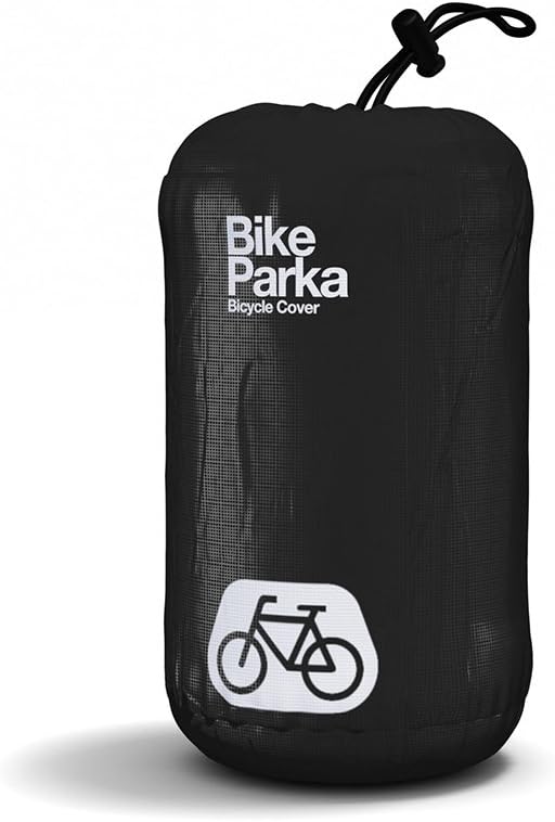 BikeParka STASH Waterproof Bicycle Cover - INK Black, 220 x 140 cm - Image 3
