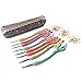 NABLUE 8pcs Colorful Crochet Hooks Set,Retro Crochet Hooks Knitting Needles Set,Ergonomic Grip Handle with Case