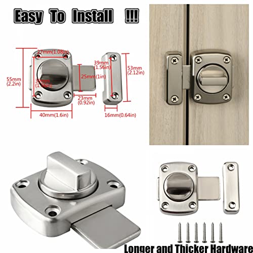 Alise Gate Latch Slide Bolt Latches Lock,Safety Double Sided Gate