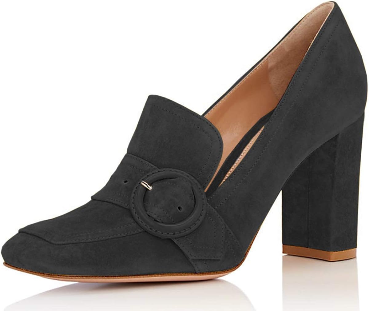 square toe heels amazon