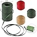 Resinta 327 Yards Raffia Twine Christmas Gift Packing Ribbon Craft Matte Raffia Paper for Christmas Gifts, Craft DIY Supply, Wrapping Hanging Tags, 3 Rolls, Red, Green, Craft