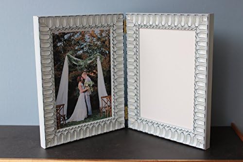 Custom Arcade Lacquer Series Double Hinged Picture Photo Frame 3 1/2 x 5 inch; Blue, Red, Yellow, Black, Brown, Grey, and White