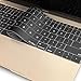 Kuzy Compatible with MacBook Pro 13 inch Keyboard Cover A1708 No TouchBar and MacBook 12 inch Keyboard Cover A1534 Silicone Skin, Black
