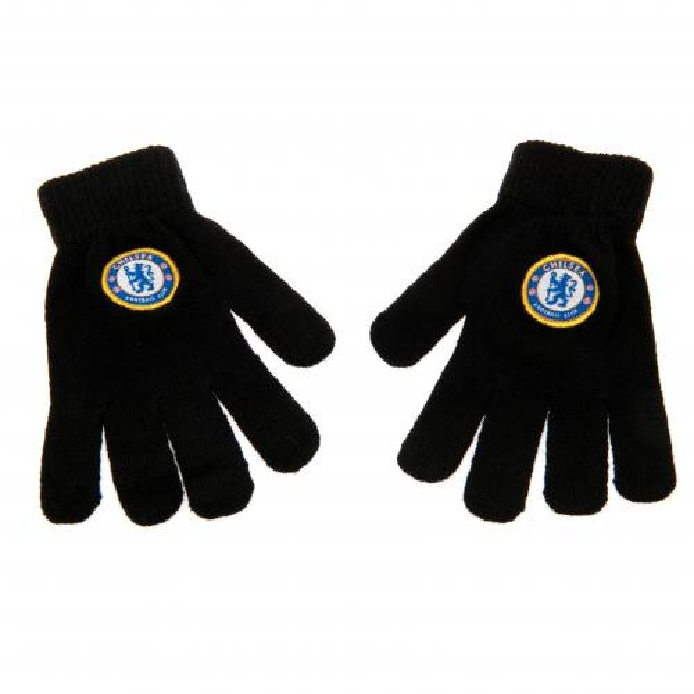 Chelsea FC Official Football Gift Junior Knitted Gloves - A Great Christmas/Birthday Gift Idea For Boys