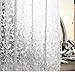 Eforcurtain Standard 72x72 inch Cobblestone Plastic Shower Curtain Liner with 3 Magnets EVA Semi-Transparent Bath Curtain Waterproof and Durable Vinyl Shower Liners