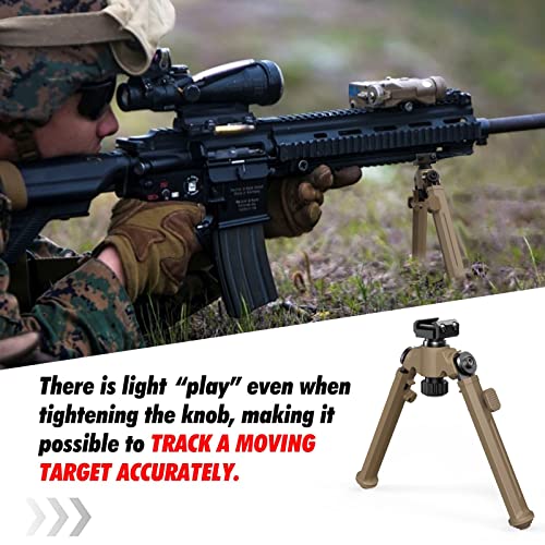Rifle Bipod Picatinny Bipod with 360 Degrees Swivel or Fixed Adapter