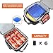 opux Premium Insulated Lunch Box, Soft School Lunch Bag for Kids Boys Girls, Leakproof Small Lunch Pail Men Women Work, Reusable Compact Cooler Tote Lunchbox for Office Adult, Grey