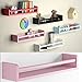 brightmaison Bambini Wall Shelf, Toy Storage Organizer, Kids Bookshelf Wall Decor for Nursery, Small Shelf Wood Light Pink
