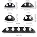Outee 32 Pcs Cable Clips Wire 5 Sizes Cord Clips Cable Adhesive Cord Management Wire Holder System Home Office Car Desk Accessories Gift for Families Friend