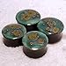 Pair - Mystic Jade Glass Essential Oil Ear Plugs Organic Handmade Ceramic double-flared body jewelry