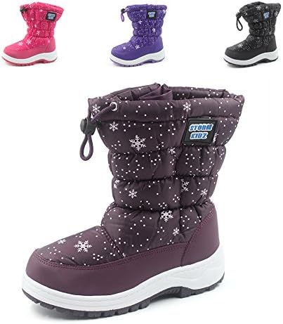 Storm Kidz Girls Cold Weather Snow Boot Puffy (Toddler/Little Kid/Big Kid) Many Colors