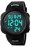 Men's Digital Military Sport Watch - Apantimx Waterproof Electronic Wrist Stopwatch Alarm Army Watches