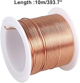 DONGKER Copper Wire 10m x 0.9mm Enameled Magnet Wire for DIY Motors Transformers view 5