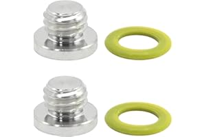 EATAKWARD 2Pcs 18-2244 Marine Oil Drain Plug Set, Stainless Steel 3/8-16 Drain Plugs Seal Screw Gasket Replacement for Mercur