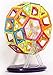 Cre8tive Toys Magnetic Building Tiles Set with Carousel, 52 Pieces