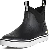 Kalkal Men's Deck Boots, Waterproof Fishing Rain Boots with High Traction, Men's Rubber Boots For Gardening Fishing Boating Camping Sailing