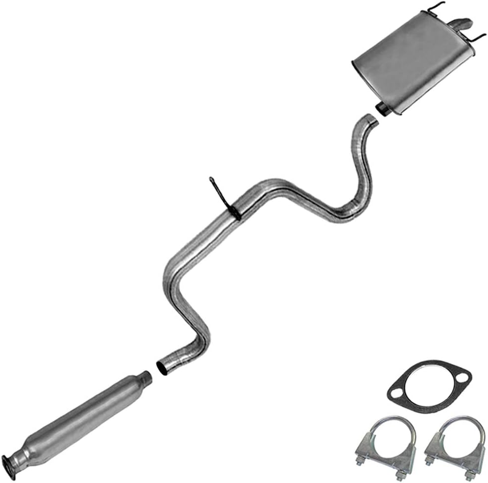 Amazon Com Resonator Muffler Exhaust System Kit Fit 2005 2007 Buick Lacrosse 3 8l Automotive