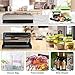 Vacuum Sealer Blusmart 80Kpa Automatic Food Sealer Machine for Food Saver and Preservation with Dry & Moist Modes, Started Kit of Rolls,Double-Layer Heat Sealing,Hose for Food Saver and Sous Vide