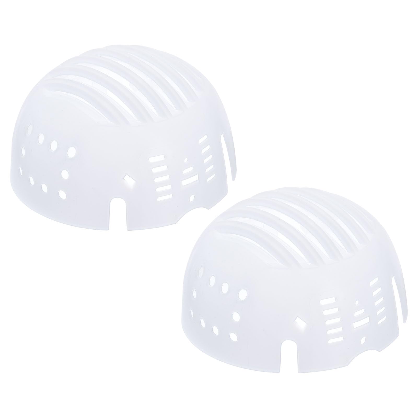uxcell 2Pcs Bump Cap Insert, PE Lined Baseball Hard Hat Inserts, Lightweight Universal Bump Cap for Head Protection (White)