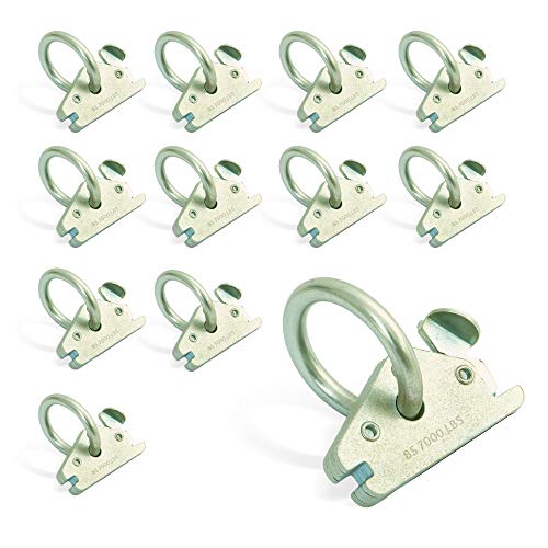 AFA Tooling E Track O Ring Tie Down Anchors 12Pack 7.000lbs BS Stainless Steel E Track Tie
