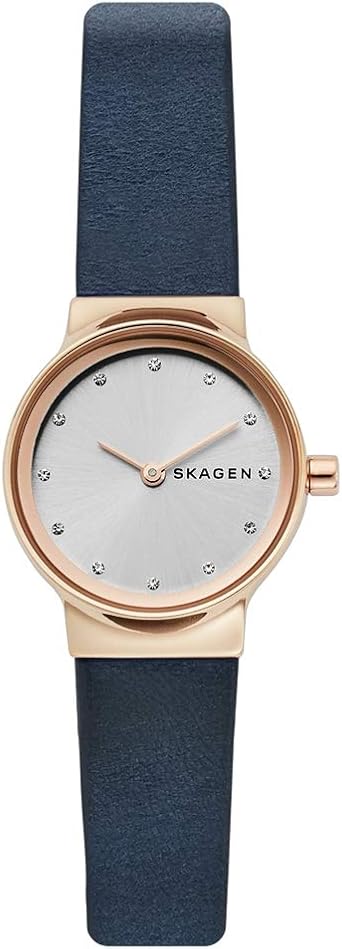 Skagen Reloj Analógico para Mujer de Cuarzo con Correa en Cuero SKW2744
