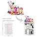 Makeup Organizer 360 Rotating Cosmetics Storage Box, Adjustable Multi-Function Cosmetic Storage Unit, Large Capacity, Fits Different Types of Cosmetics and Accessories(White)