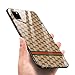 Case Compatible with iPhone 11 Pro Max,Luhuanx Tempered Glass Case Back + TPU Frame Hybrid Shell Slim Case for iPhone 11 Pro Max in 6.5 inch,Anti-Scratch (Drop) 2019 case (Lattice)