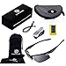 Viva'Shine Polarized Sports Sunglasses for men women Running, Cycling, Fishing, Driving UV Protection +Car Holder Clip