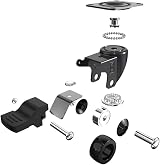 DSL 25mm Swivel Castor Wheels Set of 4 Heavy Duty Rubbered Trolley Wheels 2 view 3