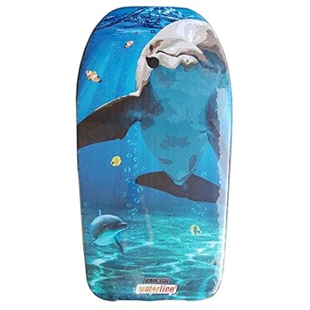 Lively Moments Bodyboard mit Delfin in Comicoptik 84 cm / Body Board / Surfboard / Schwimmbrett