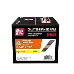 Grip-Rite 2-3/8 in. Angled Strip Bright Framing