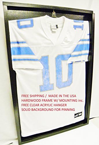 pinning a jersey in a shadow box