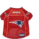 New England Patriots Pet Dog Football Jersey Alt. Red MEDIUM