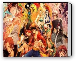Scottshop Custom Best Anime One Piece Gallery Wrapped Canvas Print 20" x 16" Inch - Stretched and Framed Ready to Hang Bedroom/Living Room Decorations Canvas Wall Art