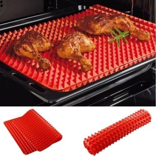 Silicone Non-stick Healthy Cooking 260g Baking Mat & The Ultimate Chicken Wing Cookbook by VivEnergy