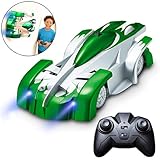 Force1 Remote Control Car Gravity Defying RC Car - RC Cars for Kids and Adults, Race Car Boys Toys for Floor or Wall w/ USB for Rechargeable Fast RC Car (Green)