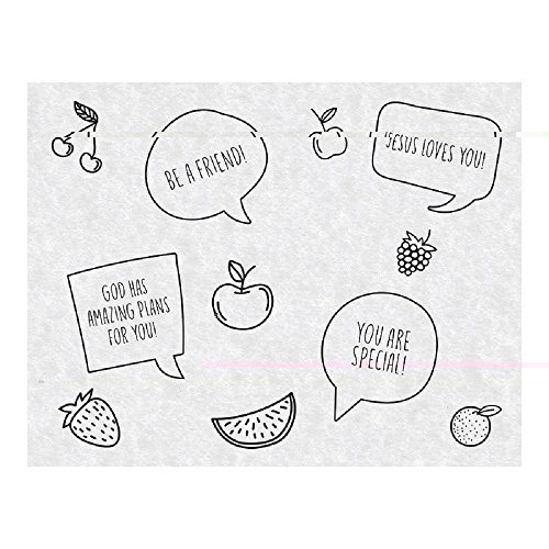 Click Here to See More Images AT001 Just for Kids Inspirational Snack Sheets, Pack of 100. 9